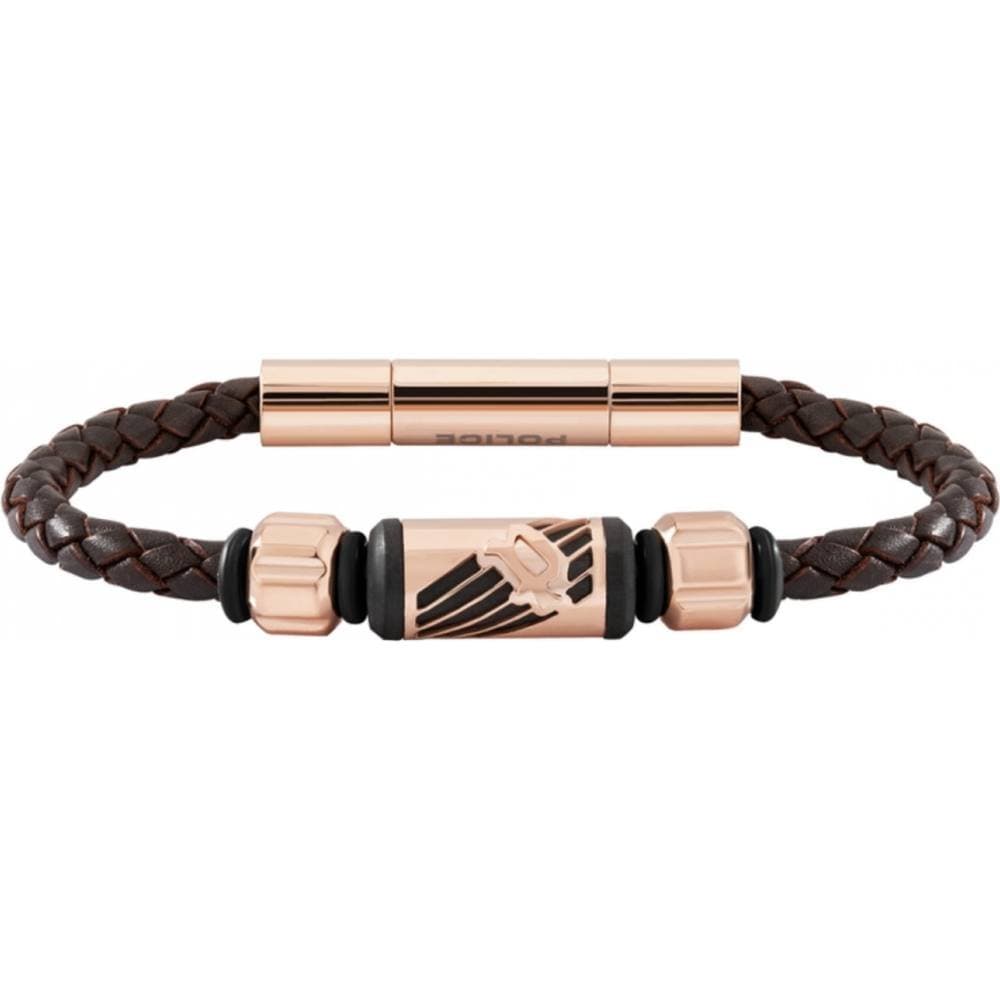 Police Police Men's PJ26466BLC.03A Bracelet in Brown