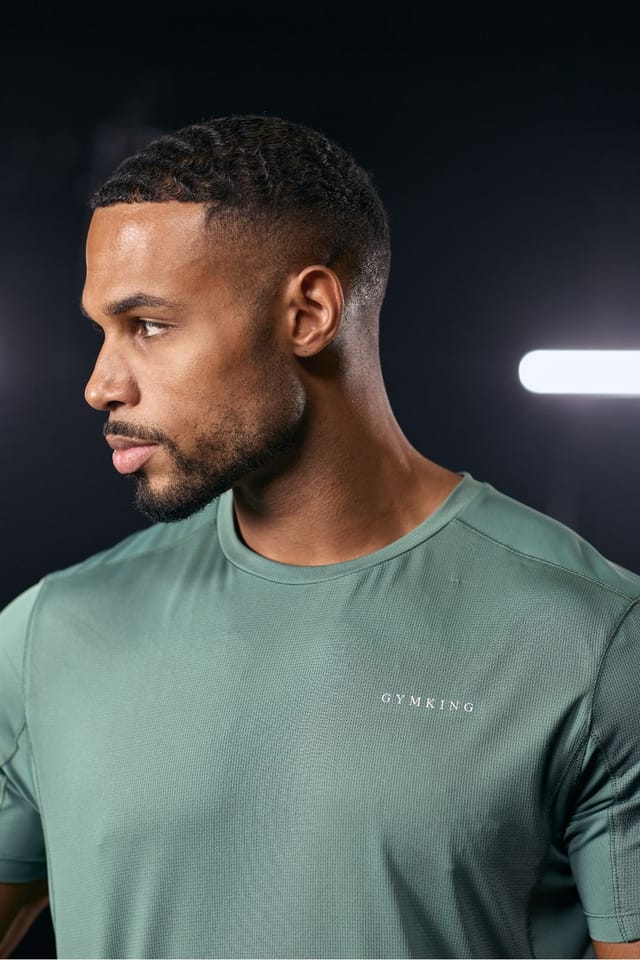 Gym King GYM KING Men's Energise Tee Willow Green - 2
