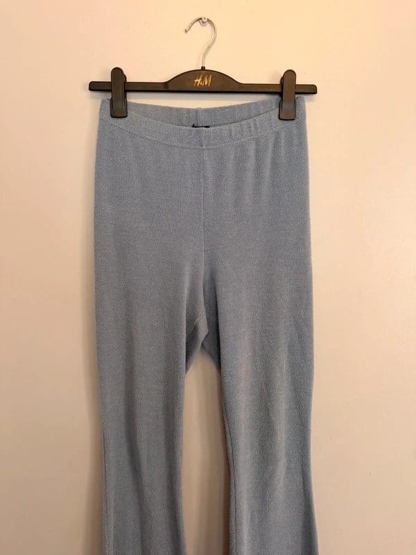 Urban Outfitters Light Blue Ribbed Flares