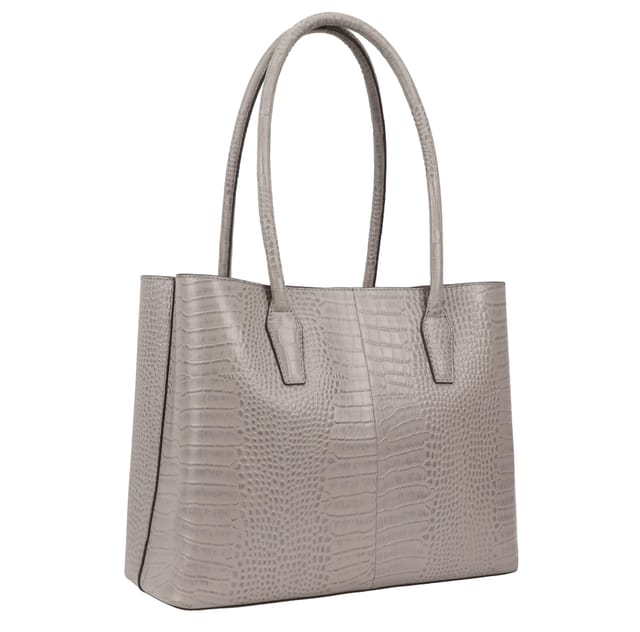 Paul Costelloe Paul Costelloe Women's Halti Leather Shoulder Bag in Grey - 2