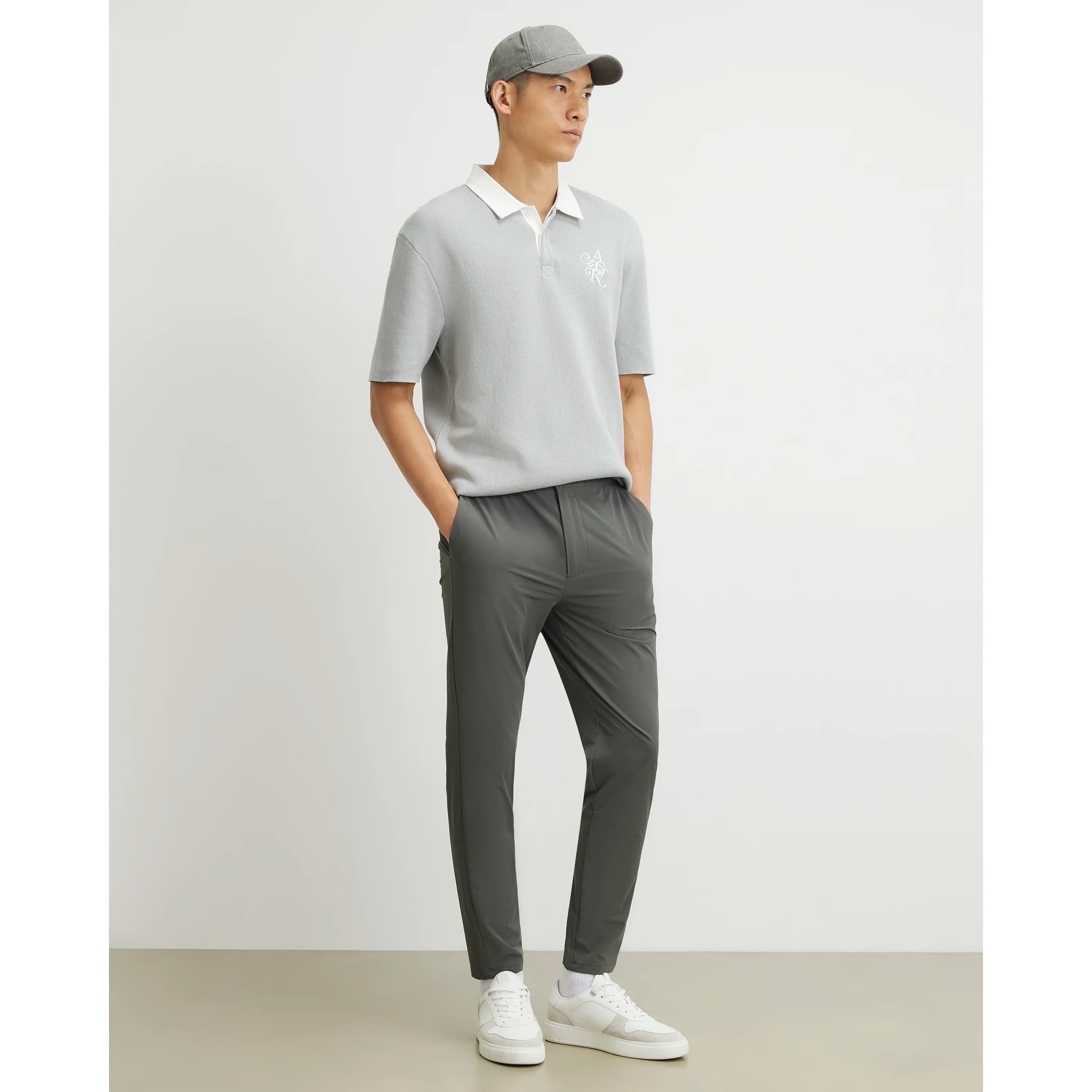 River Island Mens River Island Grey Skinny Fit Trousers