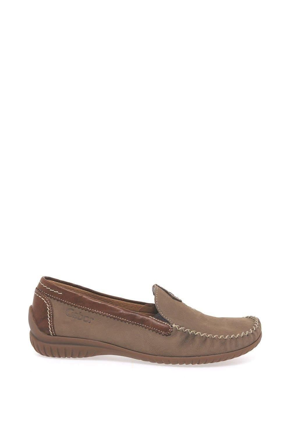 Gabor Gabor Women's Brown Leather Moccasins