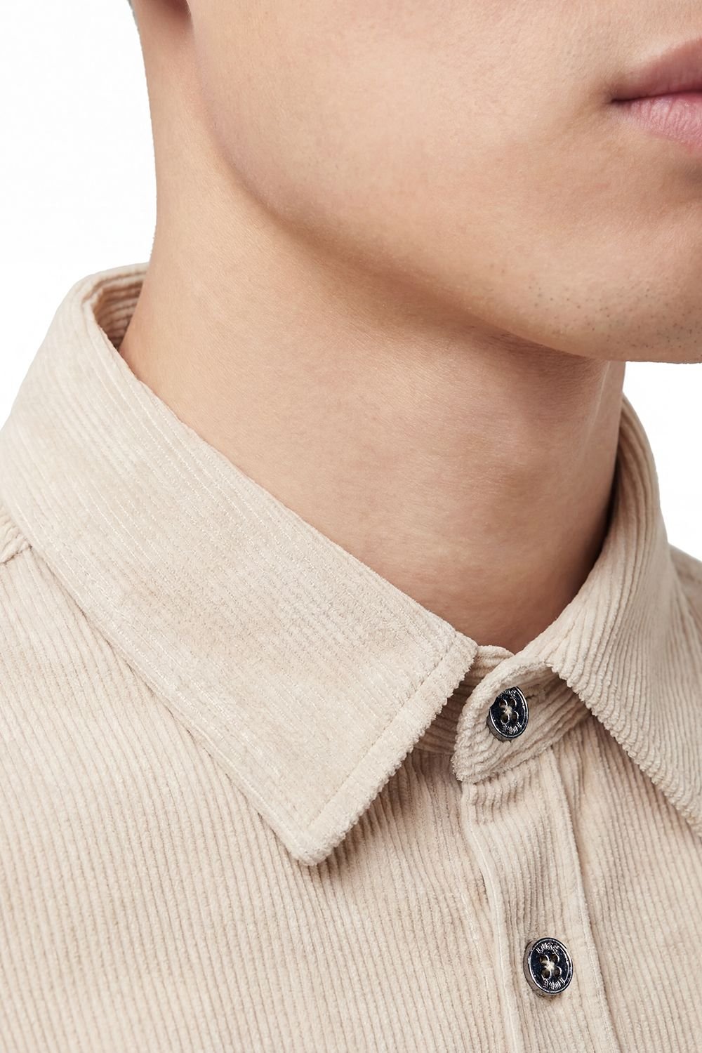 Luke 1977 Luke 1977 Men's Lye Cord Shirt in Stone - 3