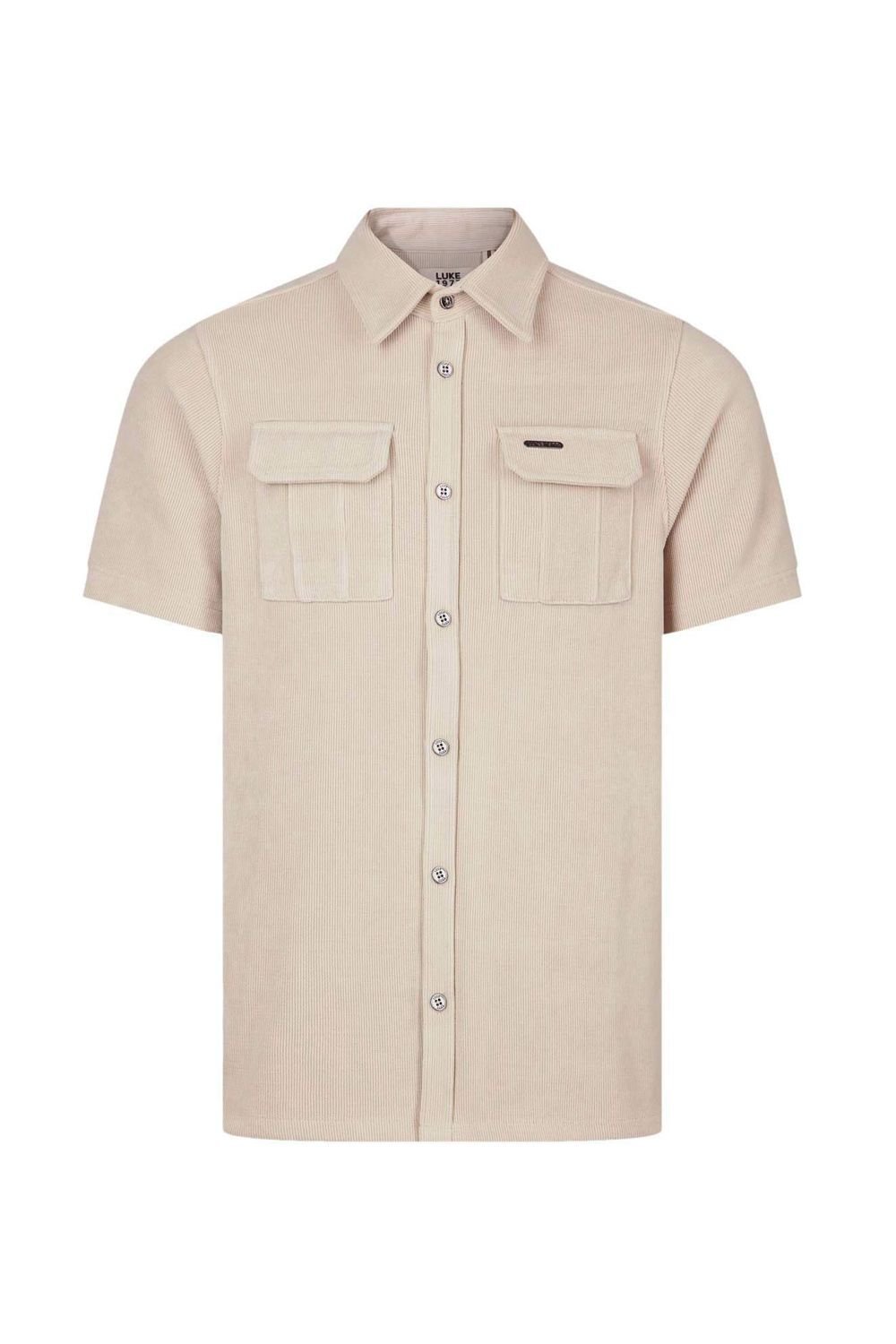 Luke 1977 Luke 1977 Men's Lye Cord Shirt in Stone - 4