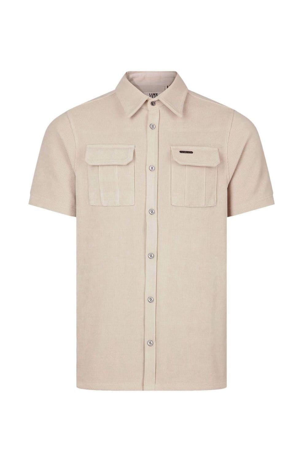 Luke 1977 Luke 1977 Men's Lye Cord Shirt in Stone - 4