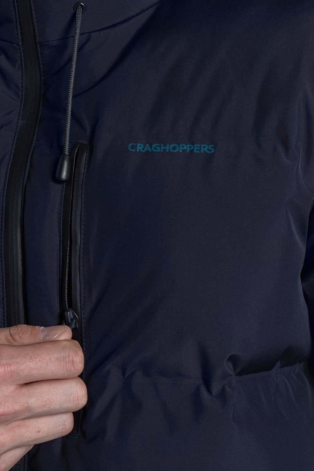 Craghoppers Craghoppers Men's Mardale Hooded Baffled Waterproof Jacket in Dark Navy - 3