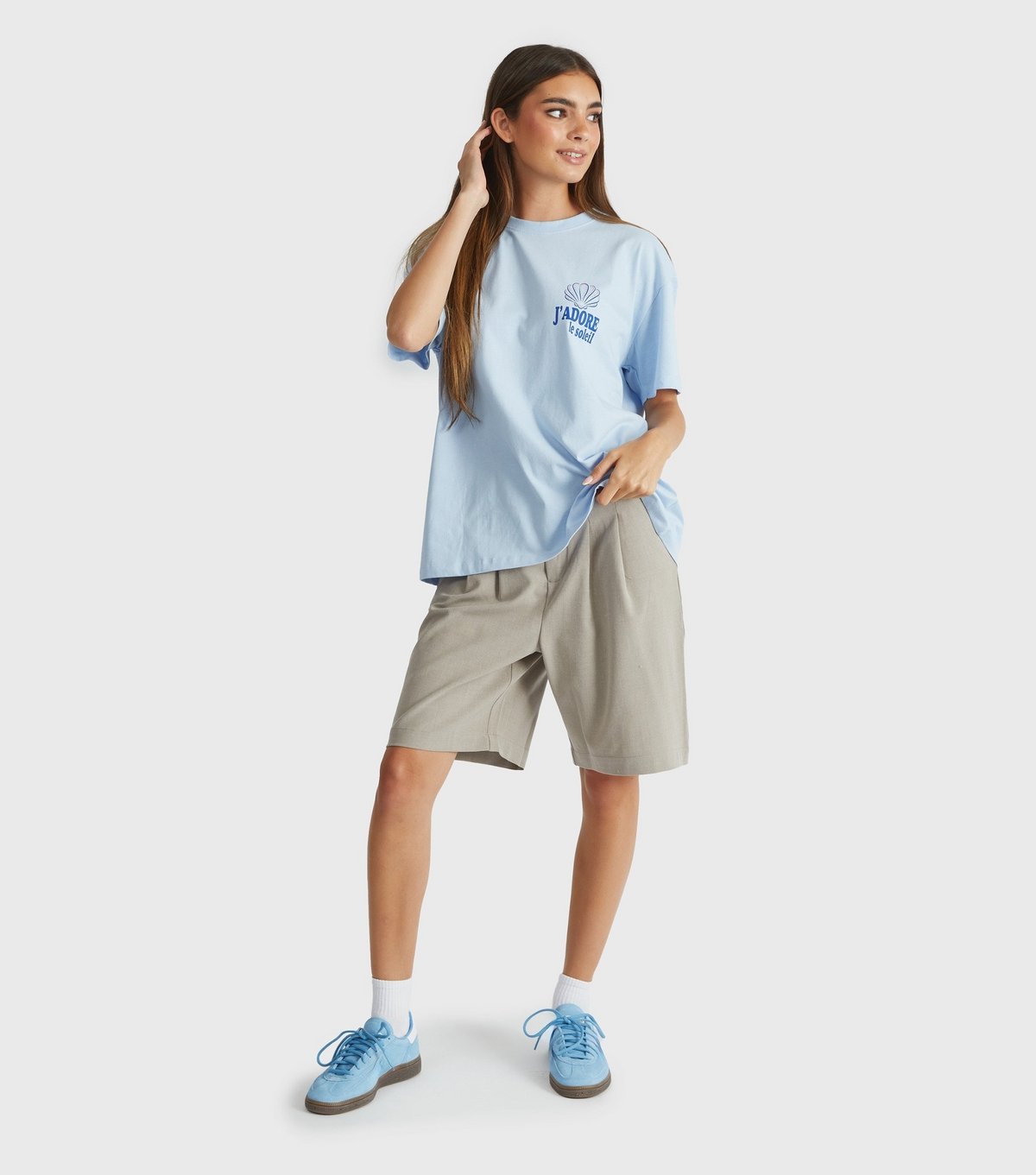 Skinnydip Women's Blue La Mer Printed T-Shirt Skinnydip New Look - 4