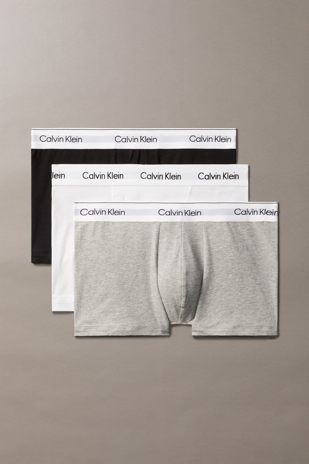 Calvin Klein Calvin Klein Men's Relaxed Trunk 3Pk Black/White/Grey Heather - 1