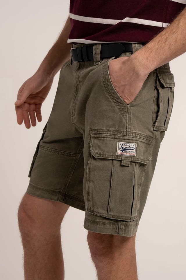 Brakeburn Brakeburn Men's TOCKTON CARGO SHORTS in Green - 3