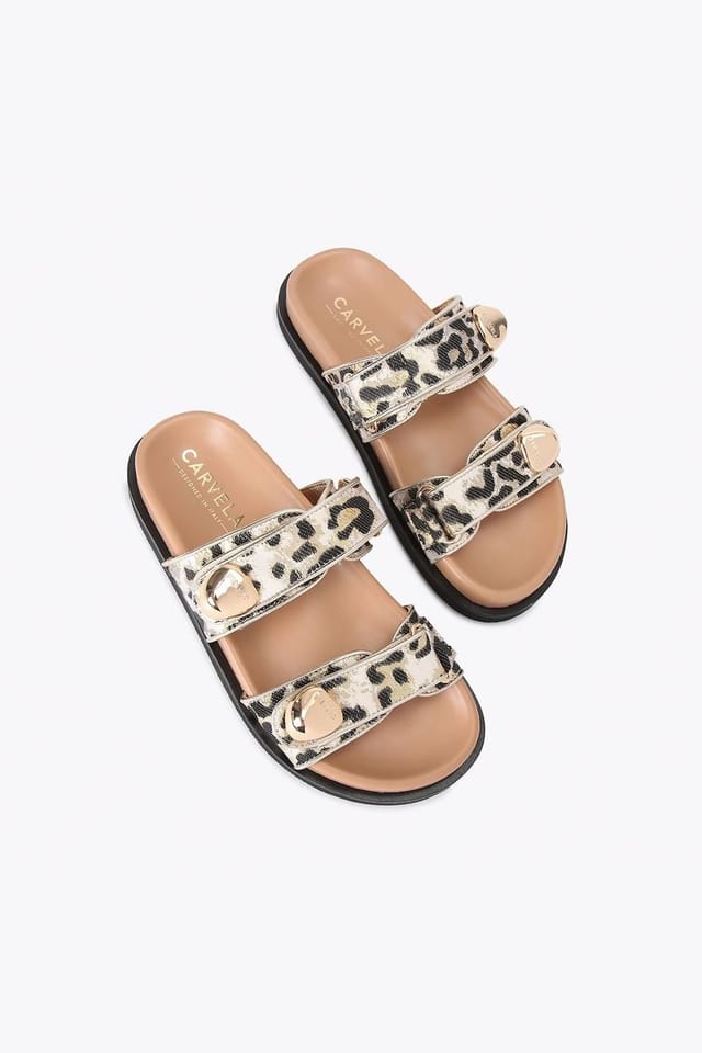 Carvela Carvela Women's 'Sorano Sandal' Fabric Sandals in Gold - 2