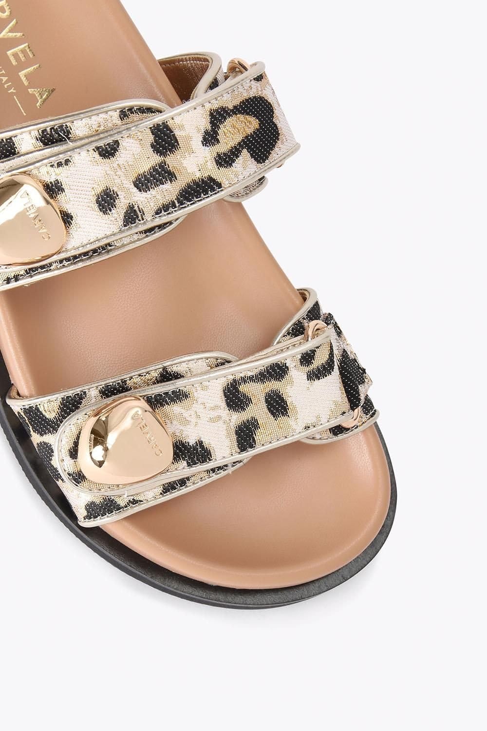 Carvela Carvela Women's 'Sorano Sandal' Fabric Sandals in Gold - 4