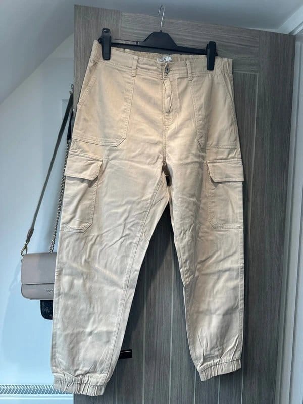 New Look Beige Cargo Pants