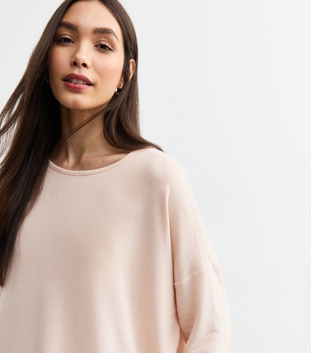 New Look Women's Cream Soft Touch Three Quarter Sleeve Top New Look - 2