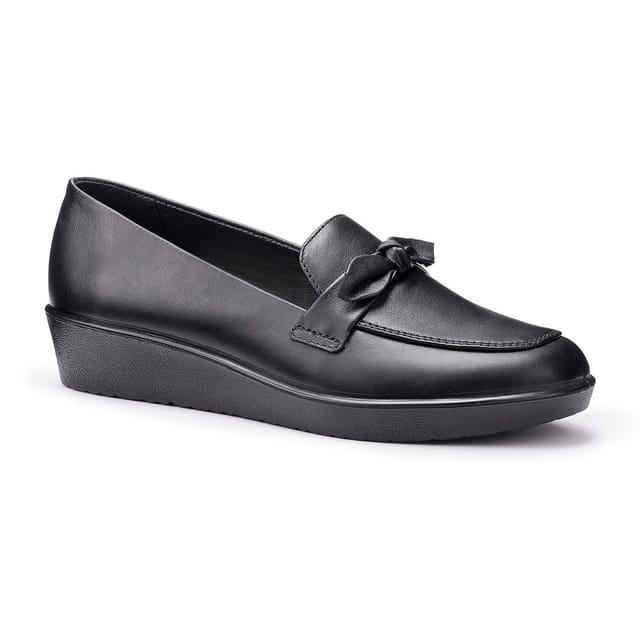 Hotter Hotter Women's 'Amber' Wedge Loafers in Black - 2