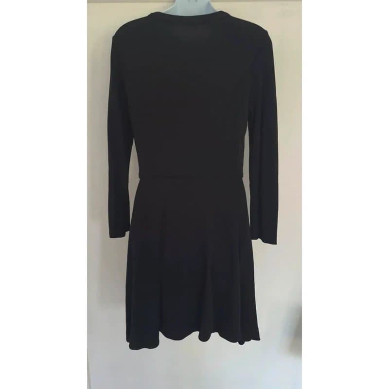 COS COS womens black a-line midi jersey dress size S small