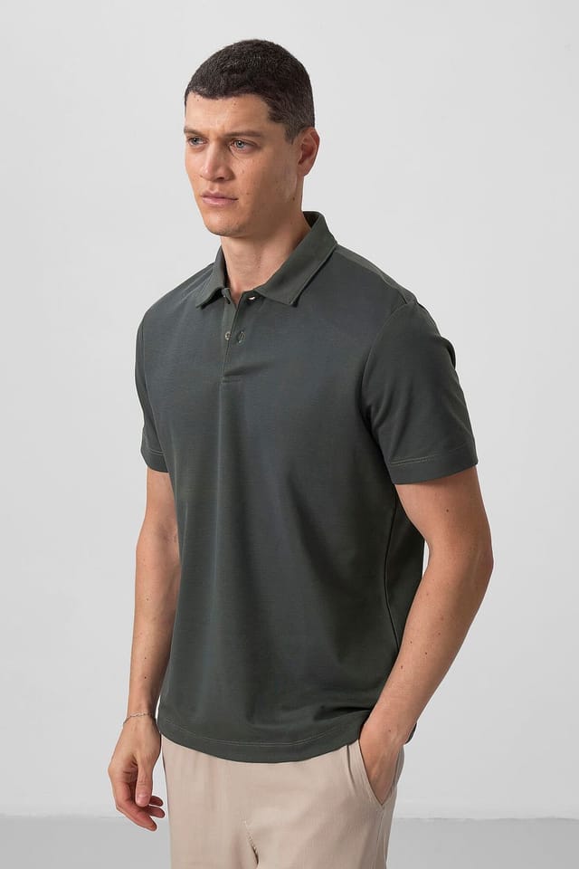 Tommy Life Tommy Life Men's Cotton-Elastane Polo T-Shirt - 2