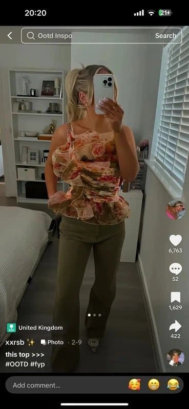 ASOS ASOS luxe floral top