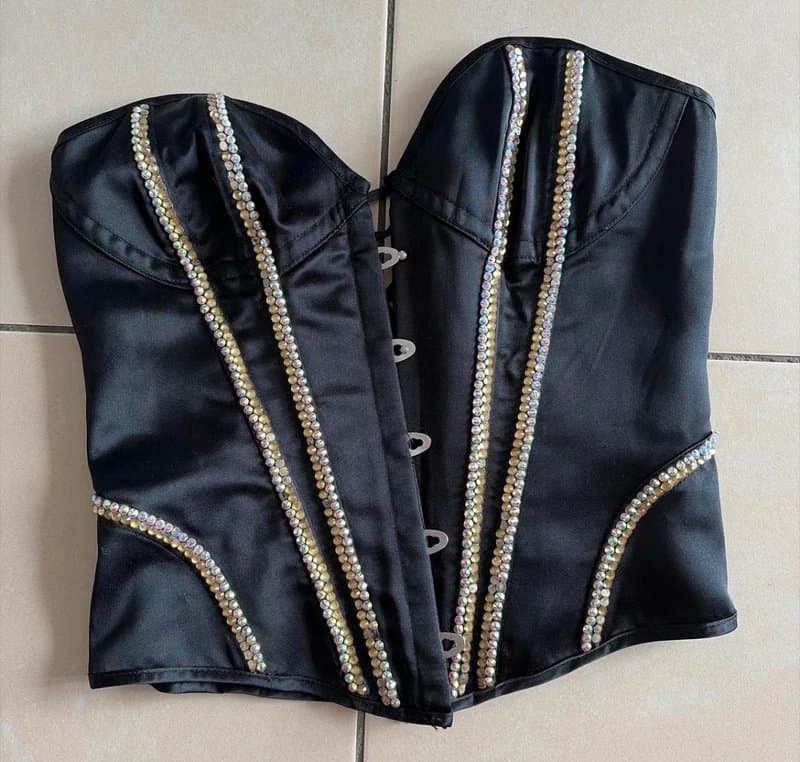 ASOS Rhinestone Corset