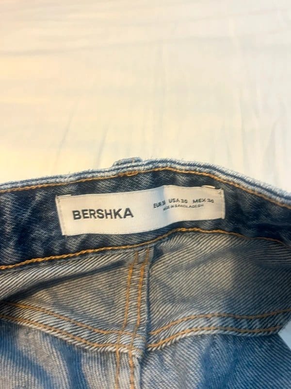 Bershka Men's Blue Denim Jeans