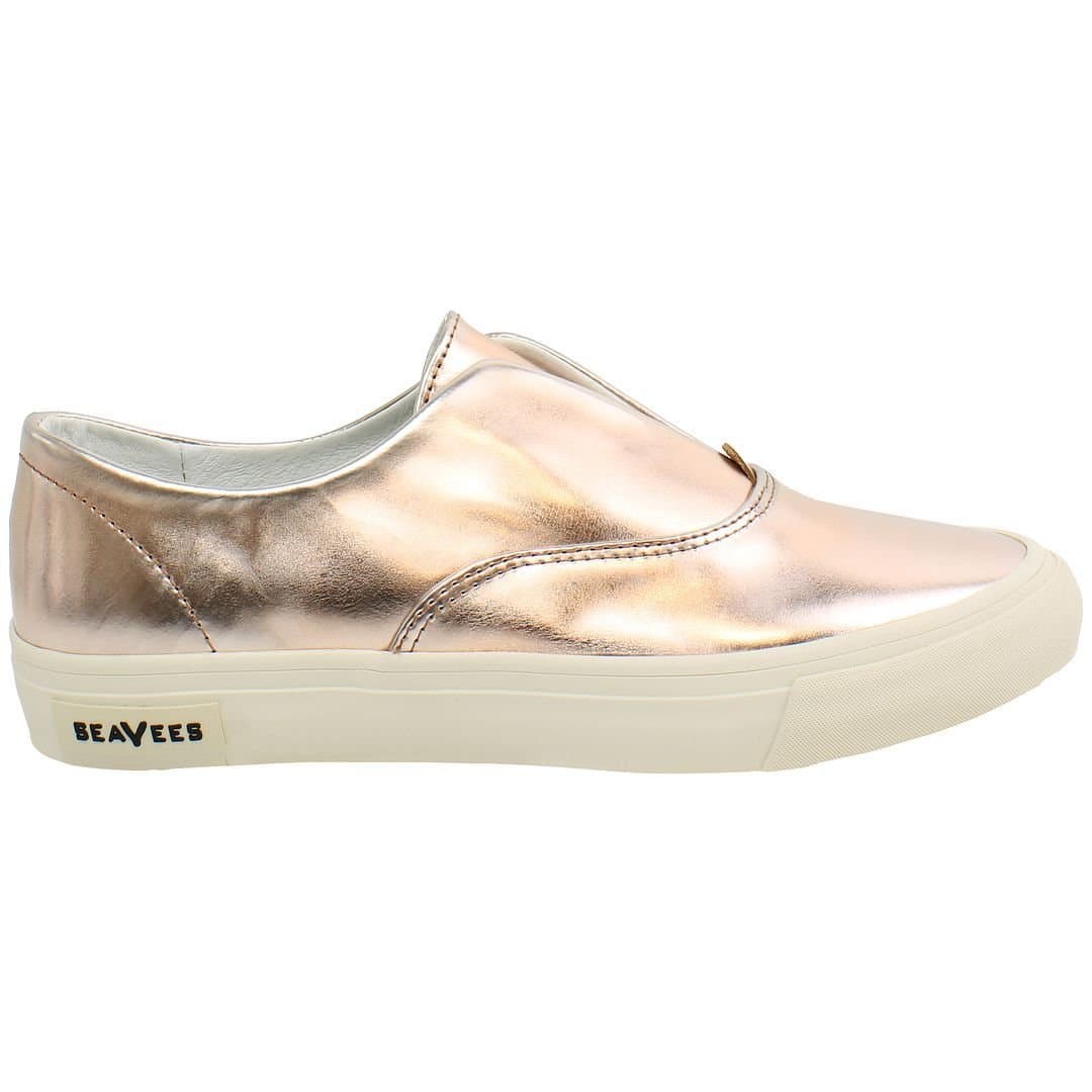 Seavees Seavees Women's Sunset Strip Slip-On Pink Smooth Leather Shoes