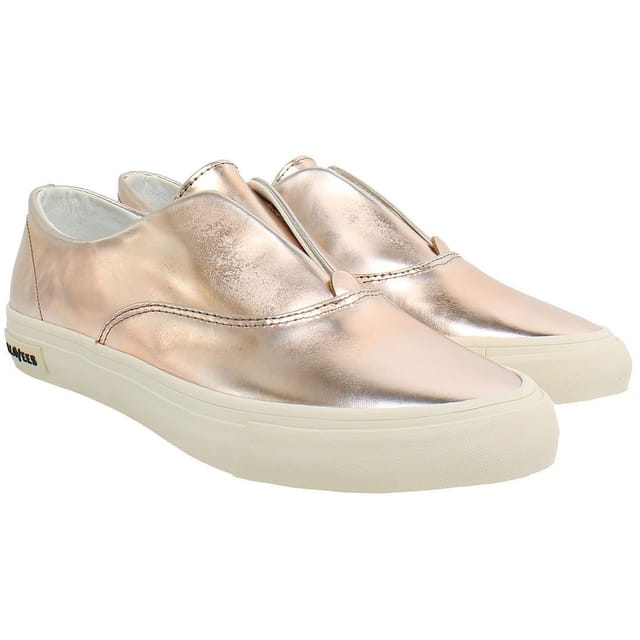 Seavees Seavees Women's Sunset Strip Slip-On Pink Smooth Leather Shoes - 2