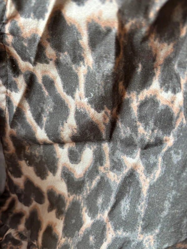 ASOS Design ASOS design cotton poplin peplum tie up leopard print shirt