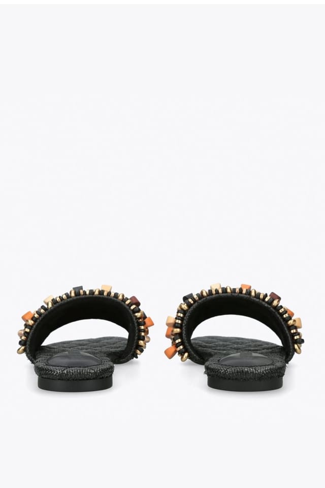 Steve Madden STEVE MADDEN Women's 'Marika Black' Fabric Sandals in Black - 3
