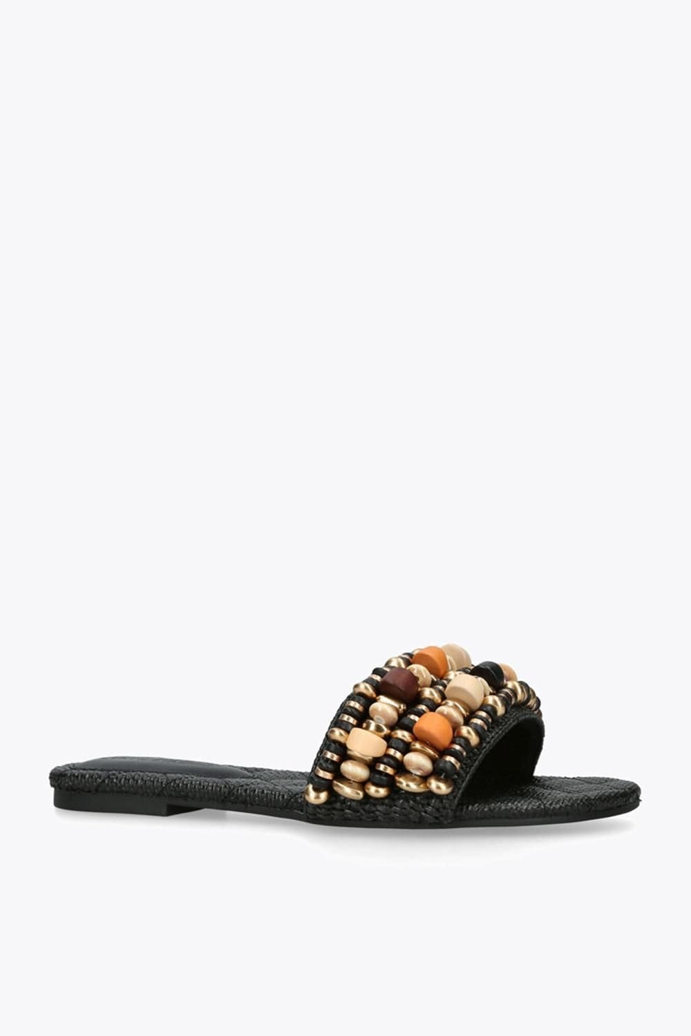 Steve Madden STEVE MADDEN Women's 'Marika Black' Fabric Sandals in Black - 4