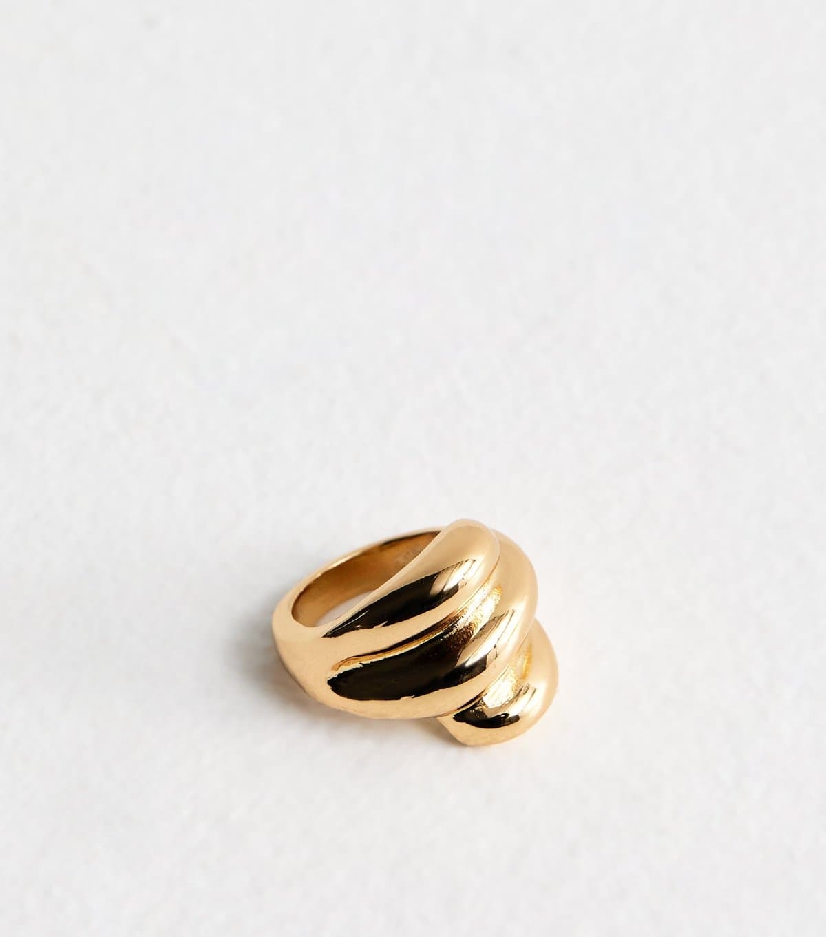 New Look Gold Tone Chunky Bubble Ring New Look