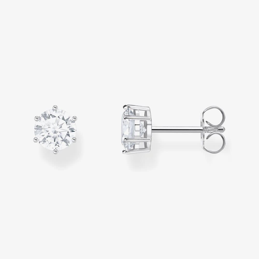 Thomas Sabo THOMAS SABO Women's Sterling Silver Zirconia Stud Earrings H2301-051-14