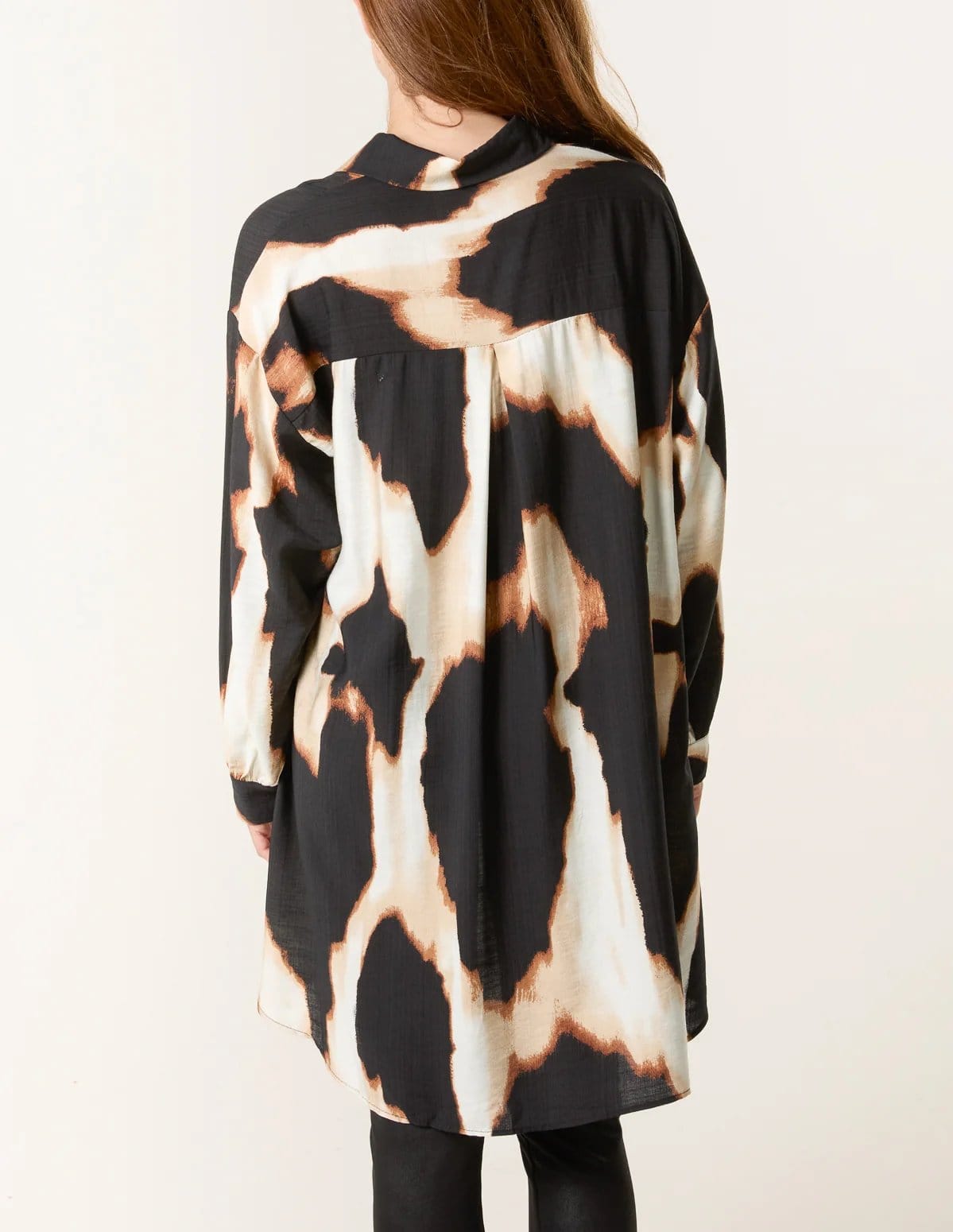 Blue Vanilla Abstract Cow-Print Shirt - 4