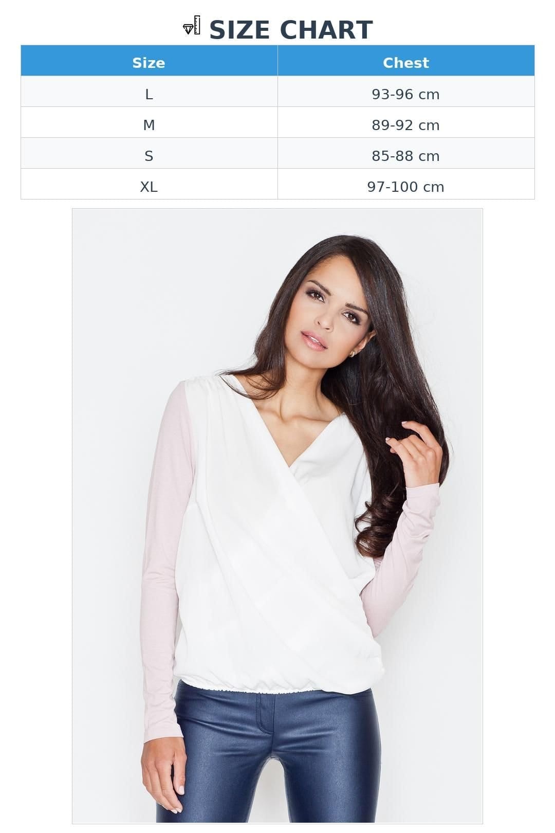 Love Lace Love Lace Women's Two Tone Pleated Front Long Sleeve Blouse in Pink - 4