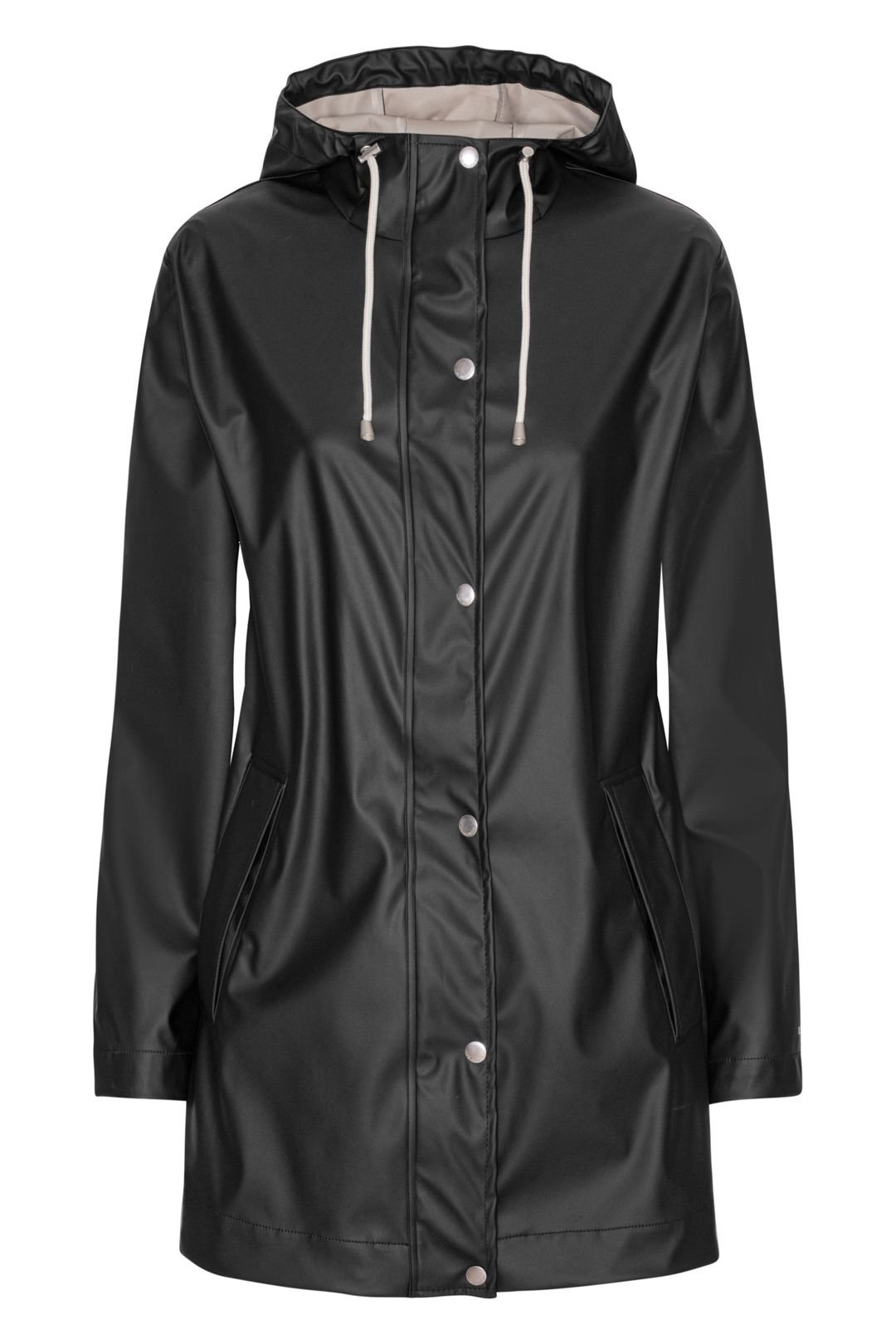 Ilse Jacobsen Ilse Jacobsen Women's Rain Longer Waterproof Jacket Black Beauty - 2