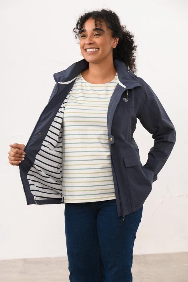 Lighthouse Clothing Lighthouse Clothing Women's Beachcomber Waterproof Jacket Spring Sumer Outdoor Coat in Dark Blue - 2