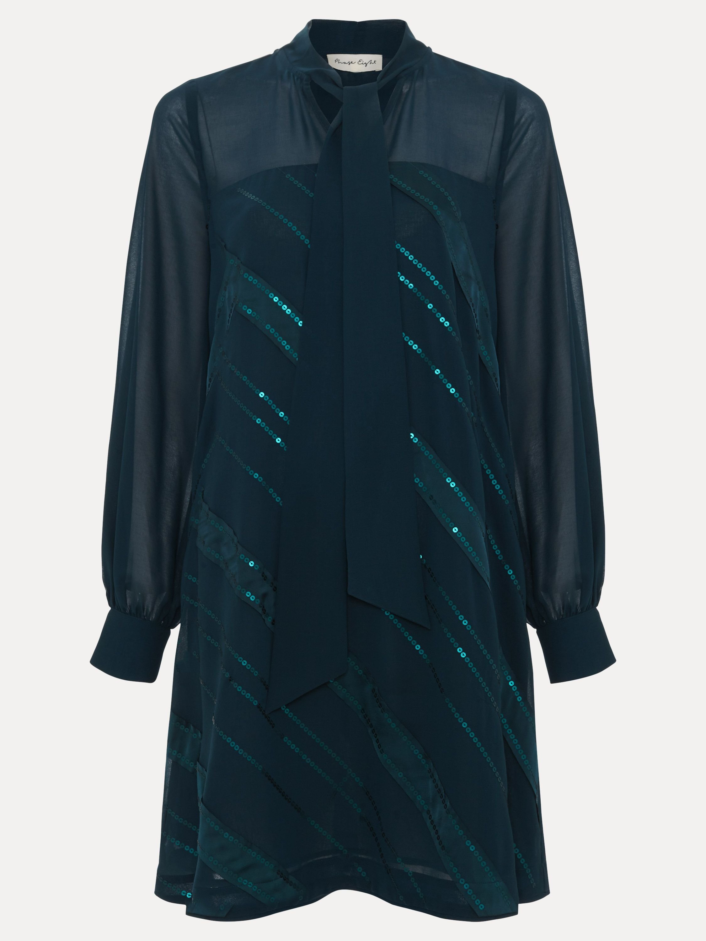 Phase Eight Phase Eight Women's Sonali Satin Dress in Turquoise - 2