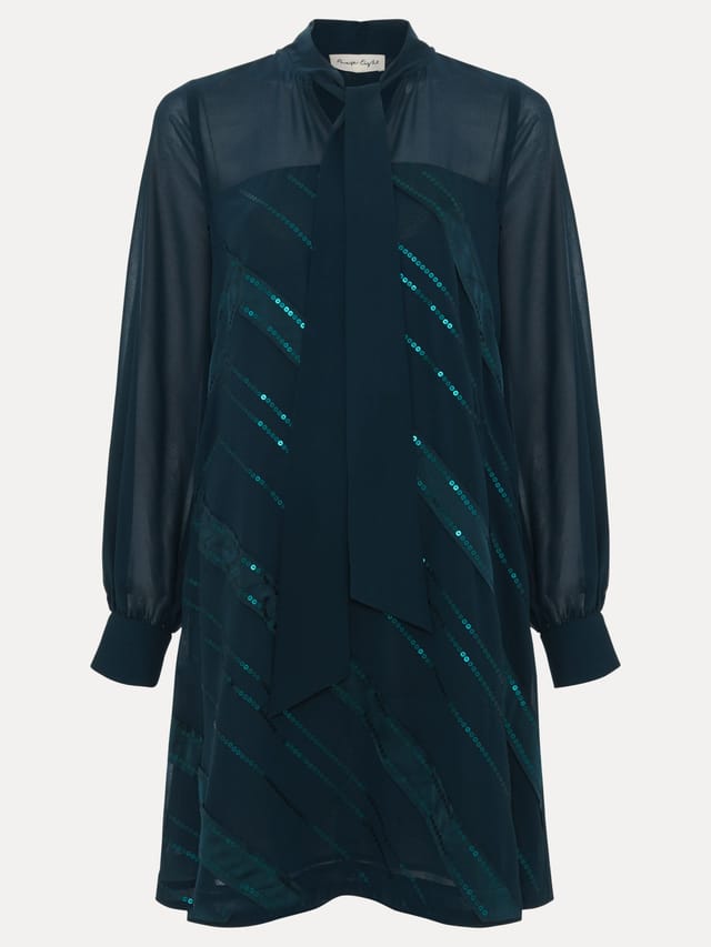 Phase Eight Phase Eight Women's Sonali Satin Dress in Turquoise - 2
