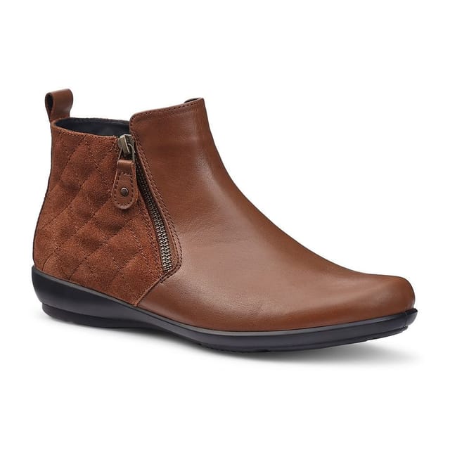 Hotter Hotter Women's 'Winchester' Quilted Boots in Tan - 2
