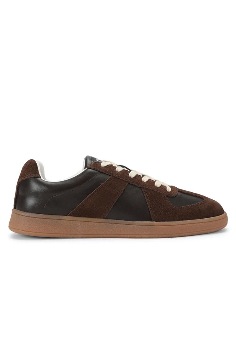 Steve Madden STEVE MADDEN Men's 'Waltor Dark Brown Leather' Trainers