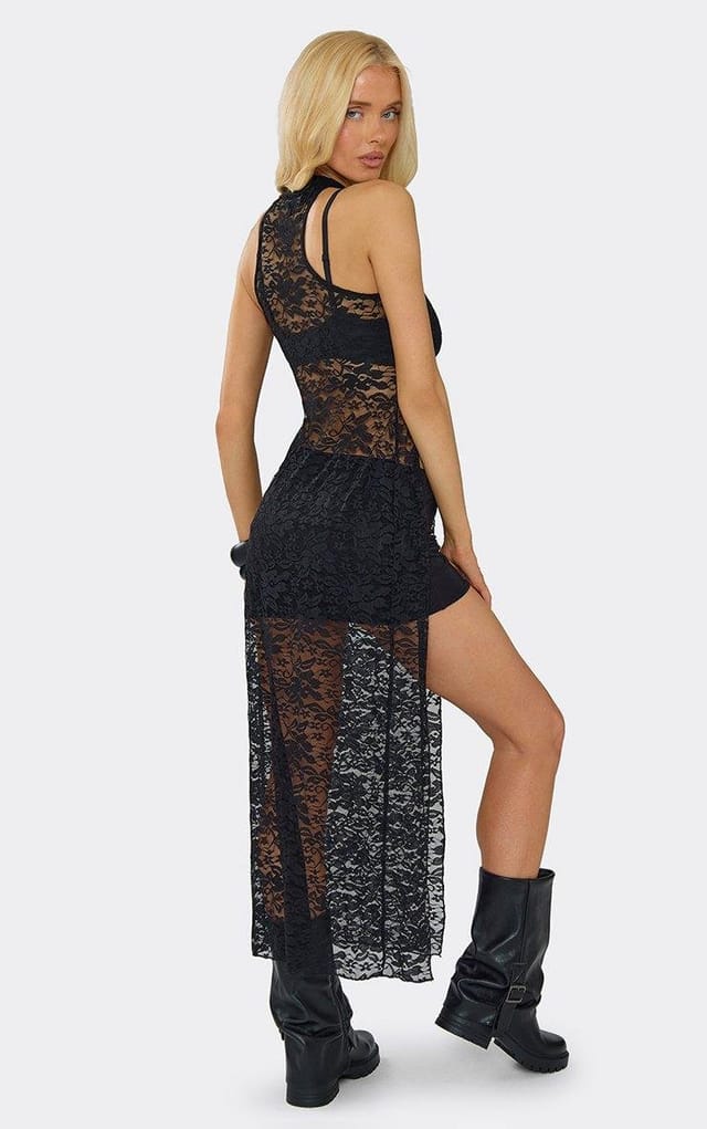 EGO Low Waisted Mini Skirt In Black, Women's Size UK 6 - 2
