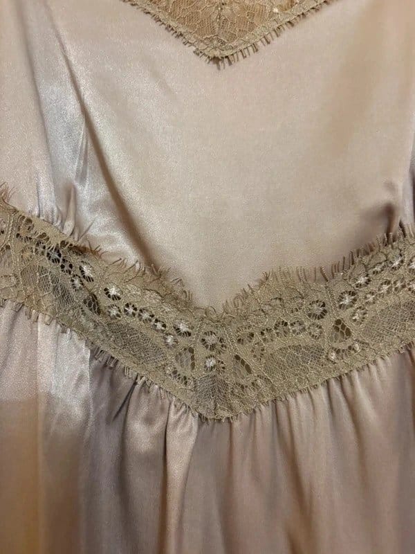 Topshop Taupe Satin Mini Slip Dress
