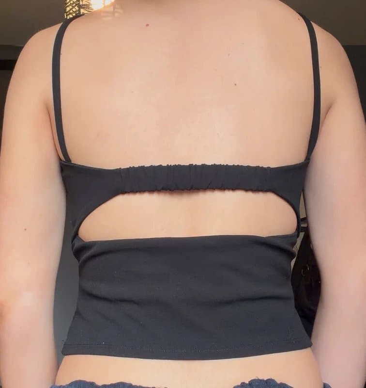 ASOS asos cut out party clubbing festival top