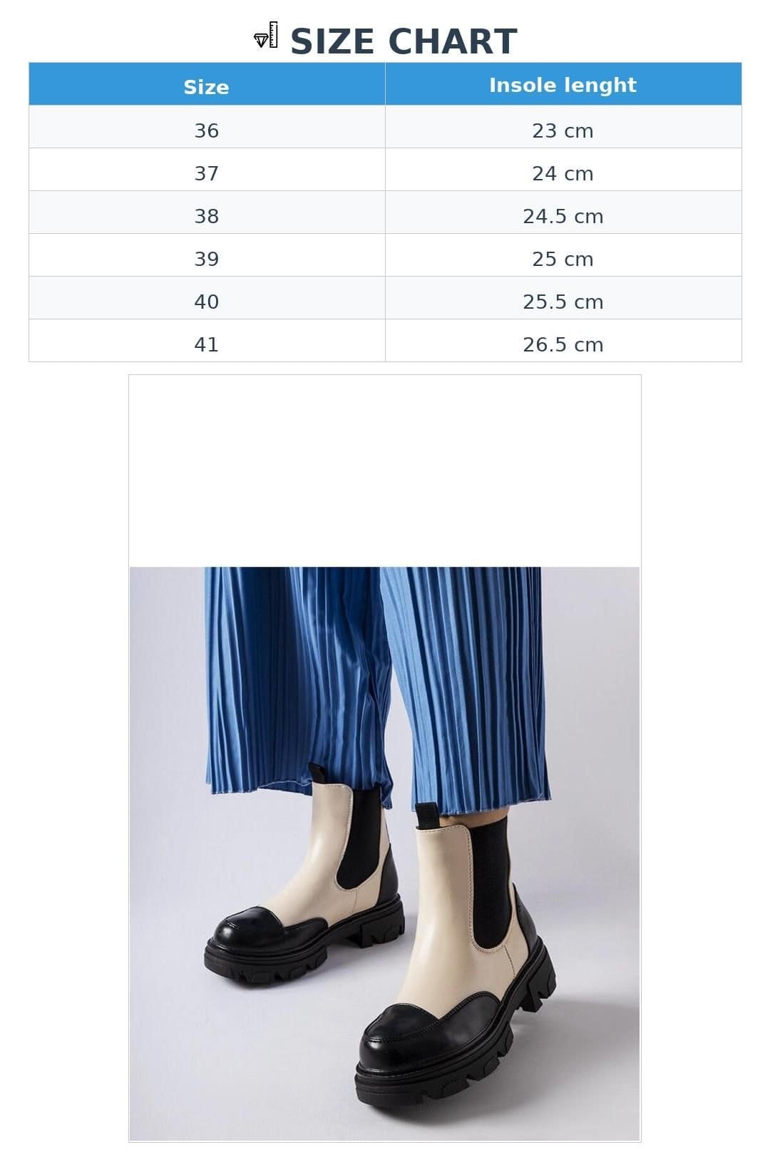 Love Lace Love Lace Women's Albany Rubber Ankle Boots with Medium Heel Stable Comfort in Beige - 4