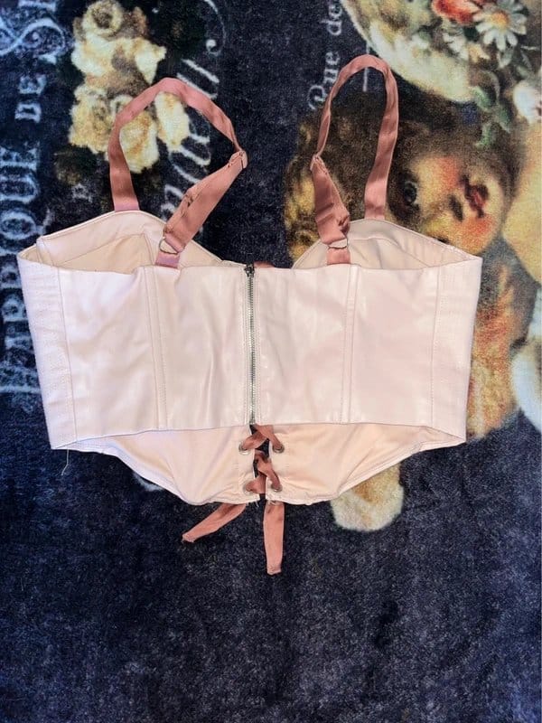 Bershka Bershka pink leather corset - 1