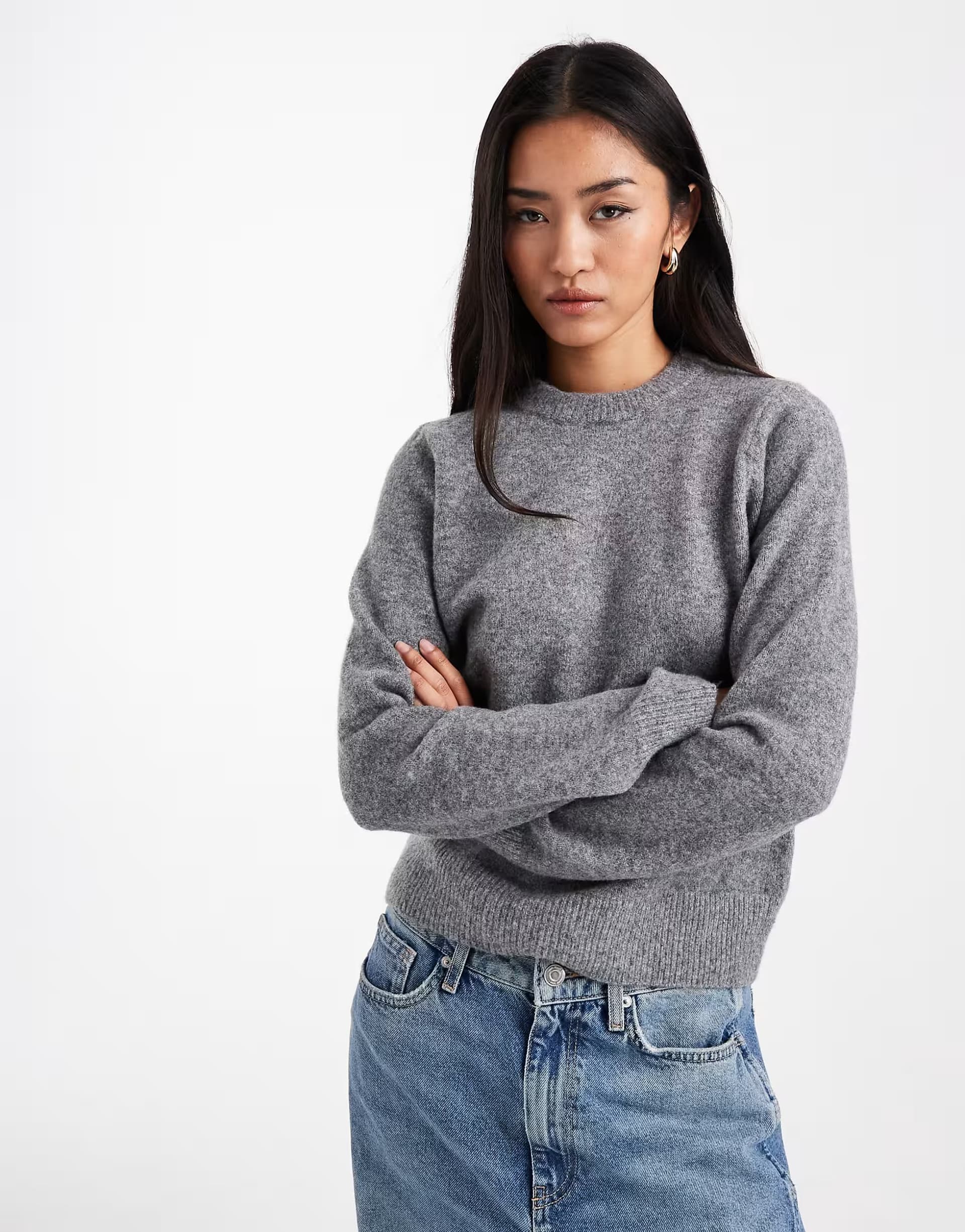 ASOS ASOS Grey Crew Neck Jumper