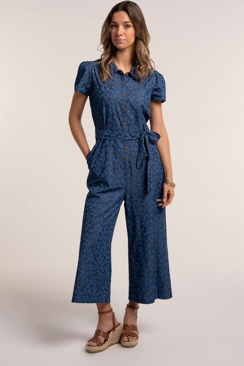 Brakeburn Brakeburn Women's BUZIOS JUMPSUIT in Blue - 1