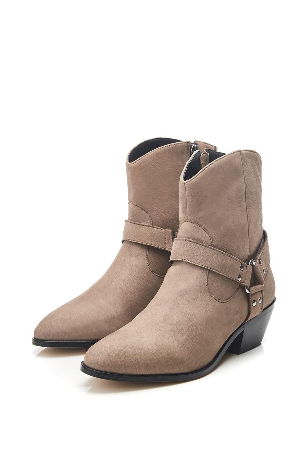 Moda In Pelle Moda In Pelle Women's 'Alexiia' Nubuck Ankle Boots in Stone - 2