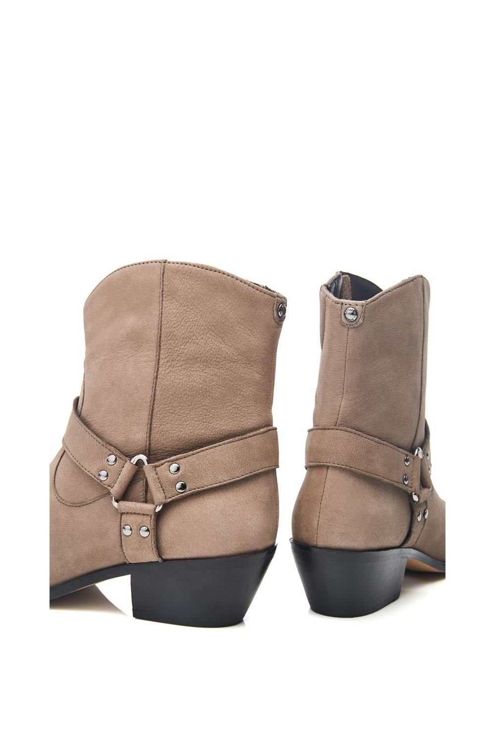 Moda In Pelle Moda In Pelle Women's 'Alexiia' Nubuck Ankle Boots in Stone - 4