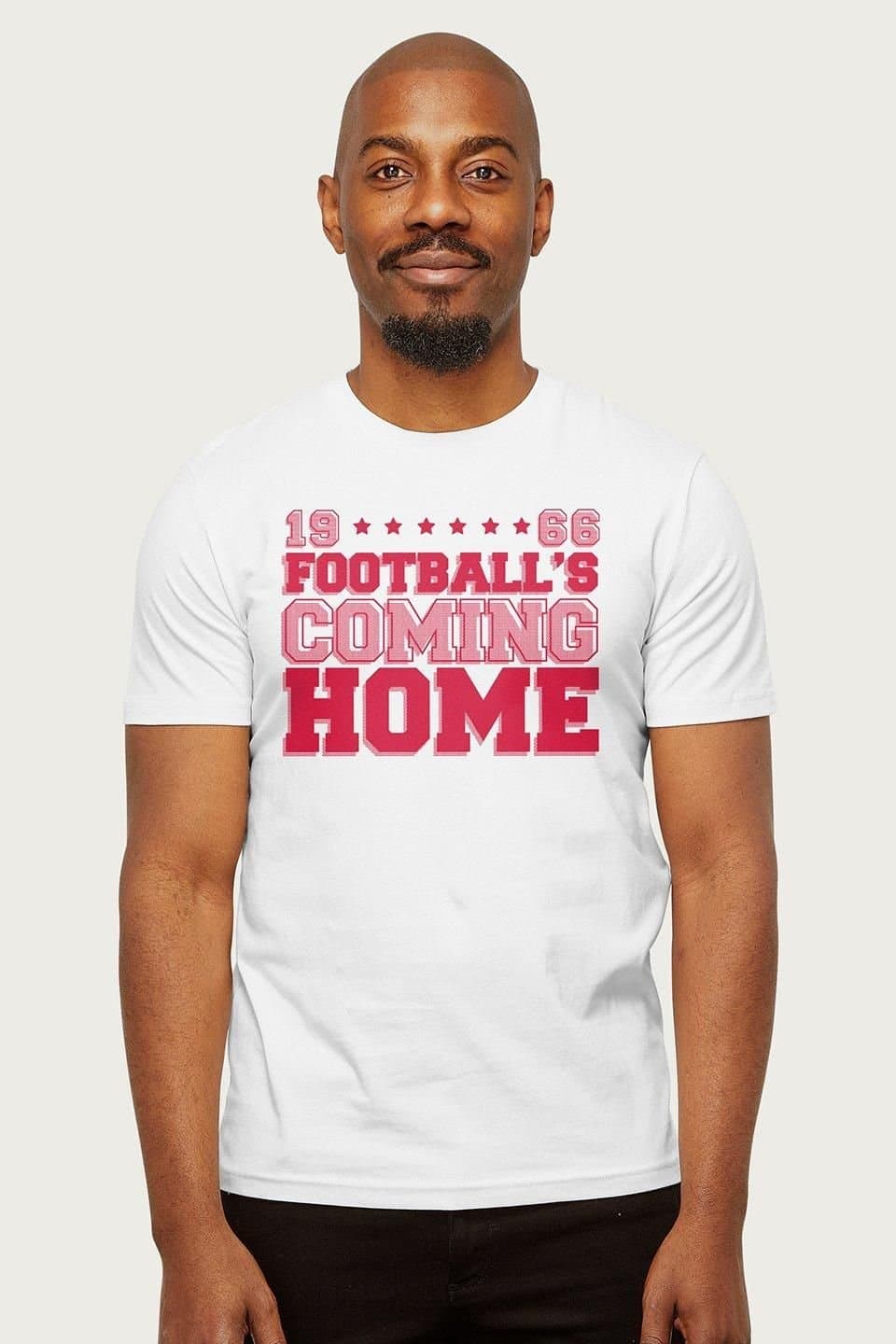 Footballs Coming Home Football's Coming Home Men's Euro T-Shirt in White