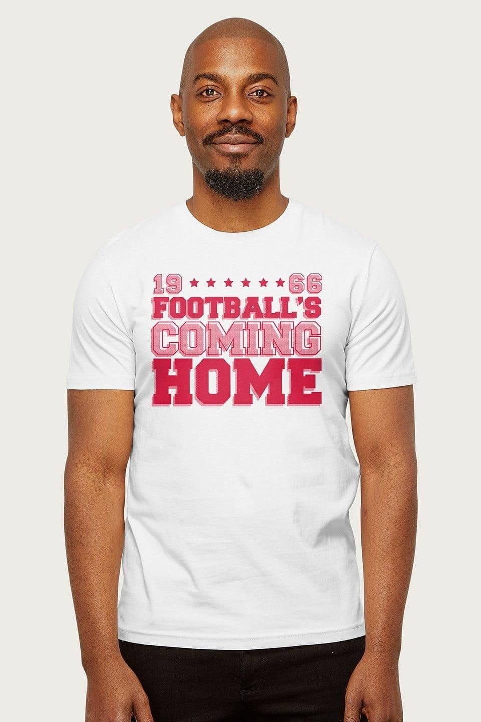 Football's Coming Home Men's Euro T-Shirt in White