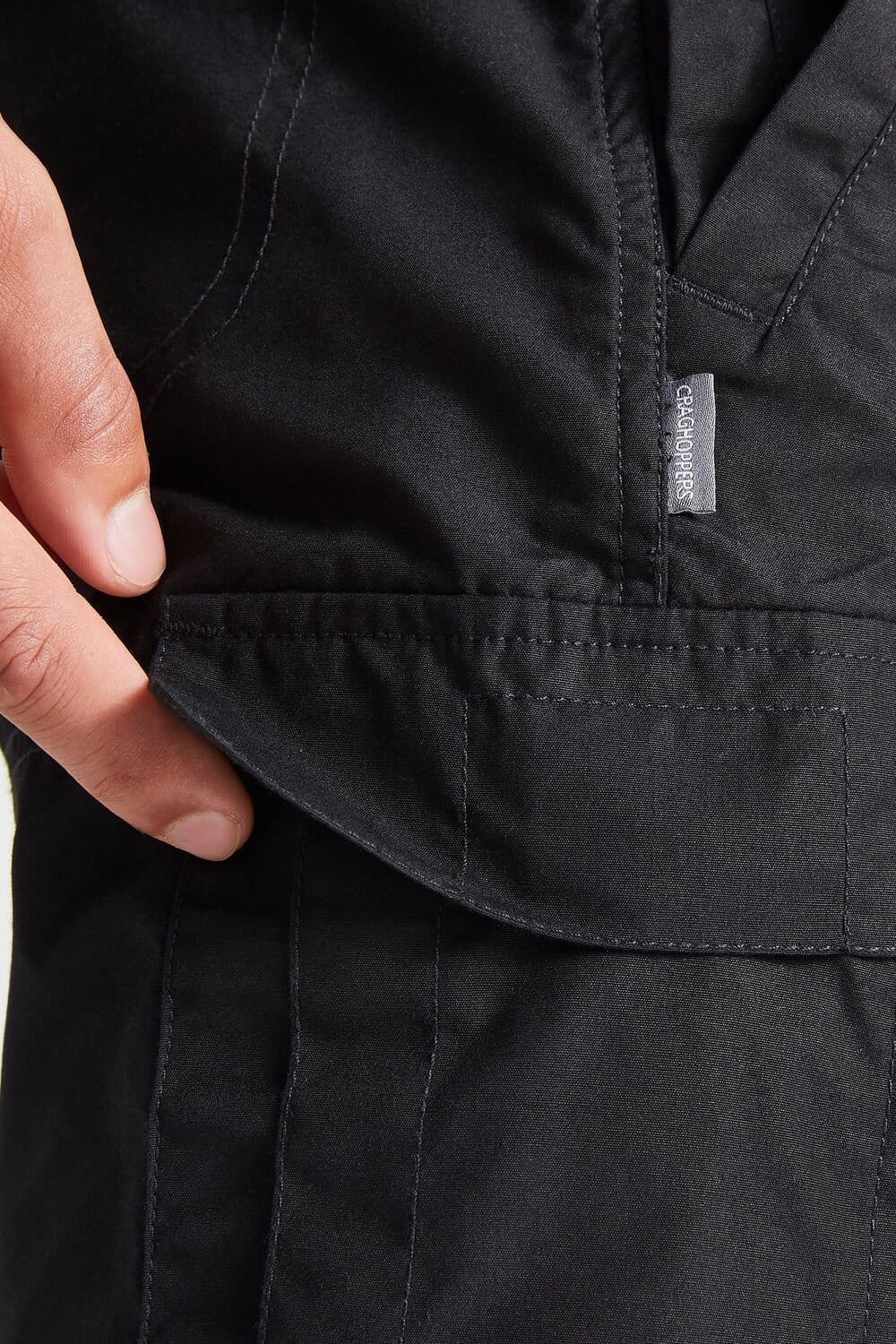 Craghoppers Craghoppers Men's Expert Kiwi Active Anti-Insect Practical Workwear Walking Trousers in Black - 4